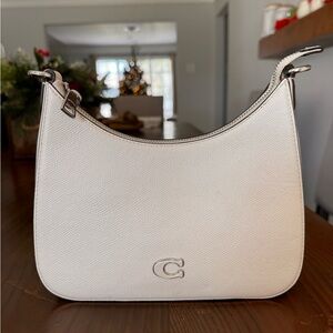 Coach Ivory Leather Shoulder Bag